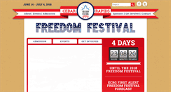 Desktop Screenshot of freedomfestival.com