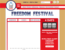 Tablet Screenshot of freedomfestival.com